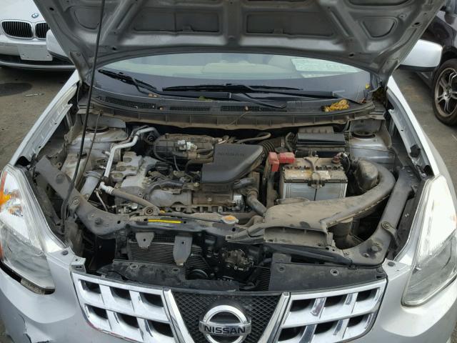 JN8AS5MV5DW627317 - 2013 NISSAN ROGUE S GRAY photo 7