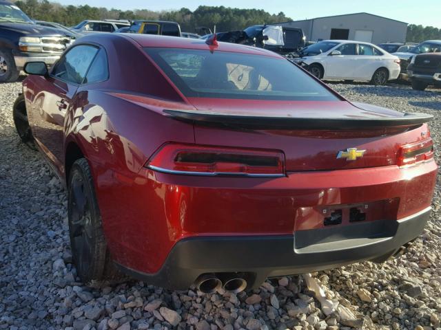 2G1FF1E30F9151154 - 2015 CHEVROLET CAMARO LT MAROON photo 1