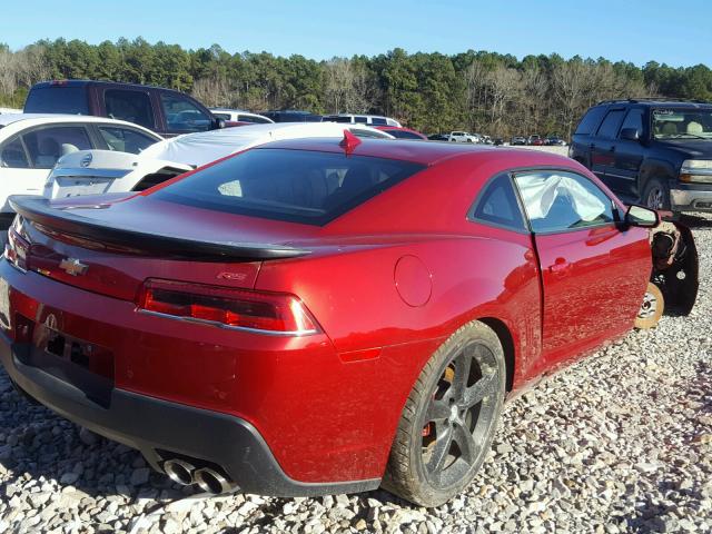 2G1FF1E30F9151154 - 2015 CHEVROLET CAMARO LT MAROON photo 4