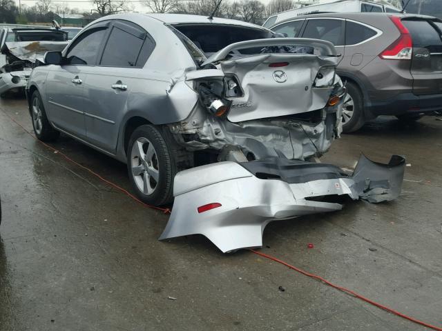 JM1BK123341188366 - 2004 MAZDA 3 S SILVER photo 3