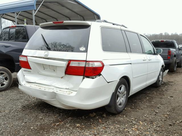 5FNRL38427B448646 - 2007 HONDA ODYSSEY EX WHITE photo 4