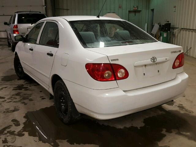 2T1BR32E27C747186 - 2007 TOYOTA COROLLA CE WHITE photo 3