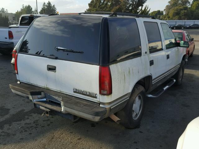 1GNEK13RXXJ397065 - 1999 CHEVROLET TAHOE K150 WHITE photo 4