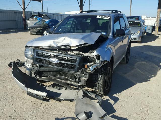 1FMCU0D79BKC10298 - 2011 FORD ESCAPE XLT SILVER photo 2