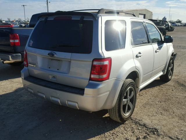 1FMCU0D79BKC10298 - 2011 FORD ESCAPE XLT SILVER photo 4