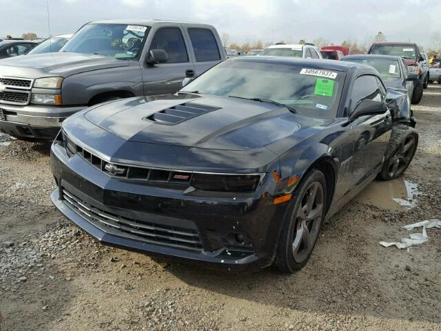 2G1FK1EJ0E9275238 - 2014 CHEVROLET CAMARO 2SS BLACK photo 2