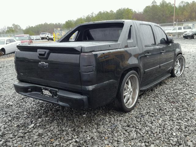 3GNEC120X7G198387 - 2007 CHEVROLET AVALANCHE BLACK photo 4