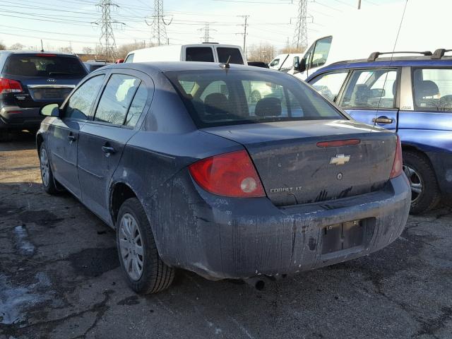 1G1AT58HX97151458 - 2009 CHEVROLET COBALT LT GRAY photo 3