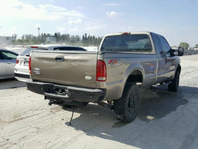 1FTWX31P85EA30490 - 2005 FORD F350 SRW S BROWN photo 4