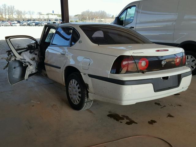 2G1WF55K959215222 - 2005 CHEVROLET IMPALA WHITE photo 3