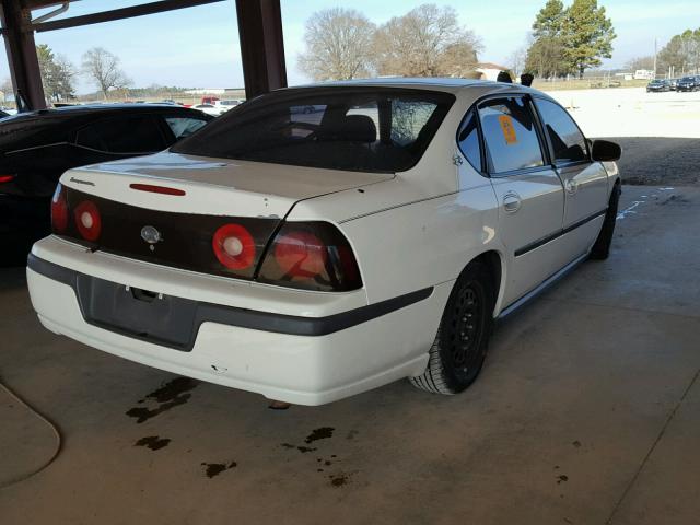 2G1WF55K959215222 - 2005 CHEVROLET IMPALA WHITE photo 4