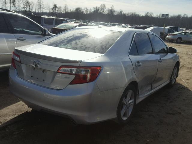 4T1BF1FK9DU642426 - 2013 TOYOTA CAMRY L SILVER photo 4