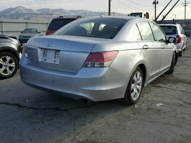 JHMCP26828C017795 - 2008 HONDA ACCORD EXL SILVER photo 4