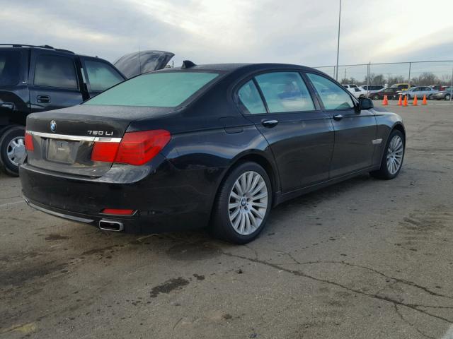 WBAKB83539CY59360 - 2009 BMW 750 LI BLACK photo 4