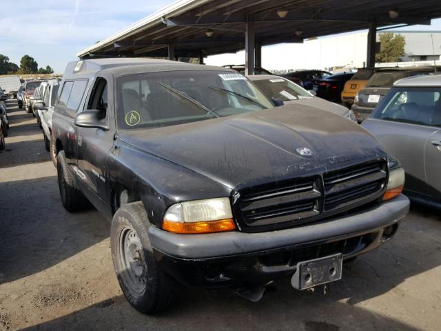 1B7FL36X32S604575 - 2002 DODGE DAKOTA SPO BLACK photo 1