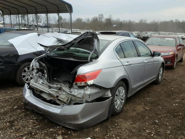 1HGCP2F32AA054967 - 2010 HONDA ACCORD LX SILVER photo 4