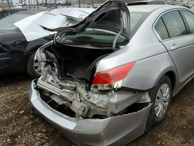 1HGCP2F32AA054967 - 2010 HONDA ACCORD LX SILVER photo 9