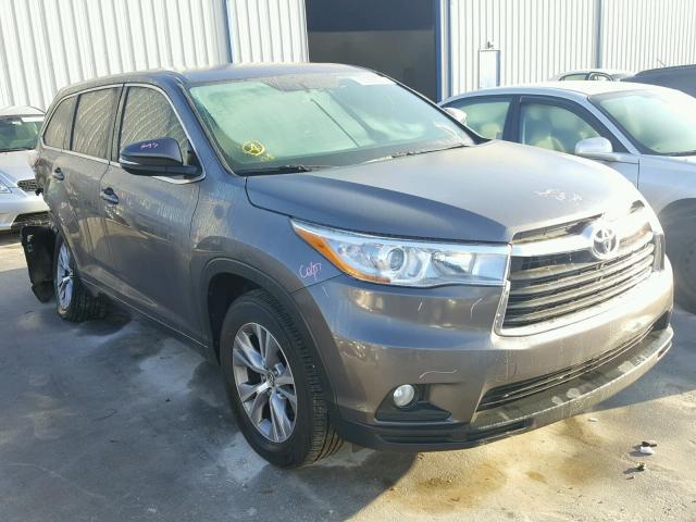 5TDZKRFH5GS167786 - 2016 TOYOTA HIGHLANDER CHARCOAL photo 1