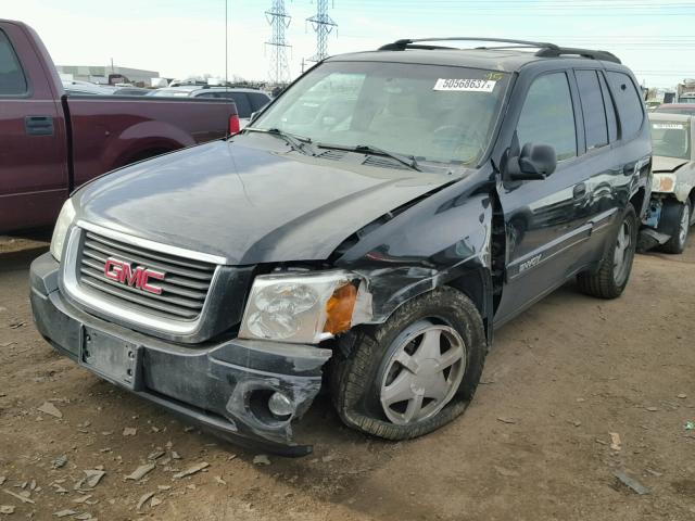 1GKDT13S532361006 - 2003 GMC ENVOY BLACK photo 2