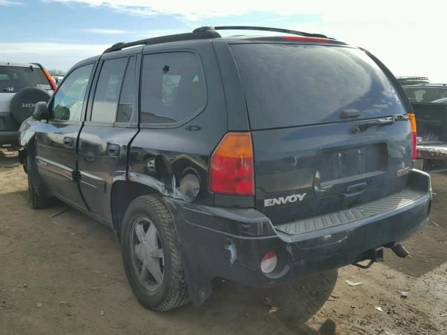 1GKDT13S532361006 - 2003 GMC ENVOY BLACK photo 3