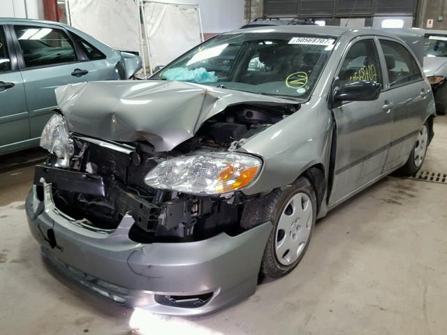 JTDBR32EX32006826 - 2003 TOYOTA COROLLA CE GRAY photo 2