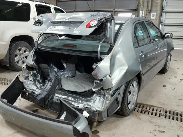 JTDBR32EX32006826 - 2003 TOYOTA COROLLA CE GRAY photo 4