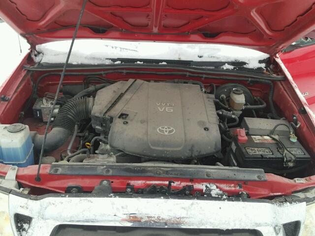 5TEUU42N96Z314843 - 2006 TOYOTA TACOMA ACC RED photo 7