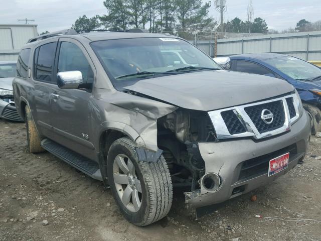 5N1BA08D68N627602 - 2008 NISSAN ARMADA SE BROWN photo 1