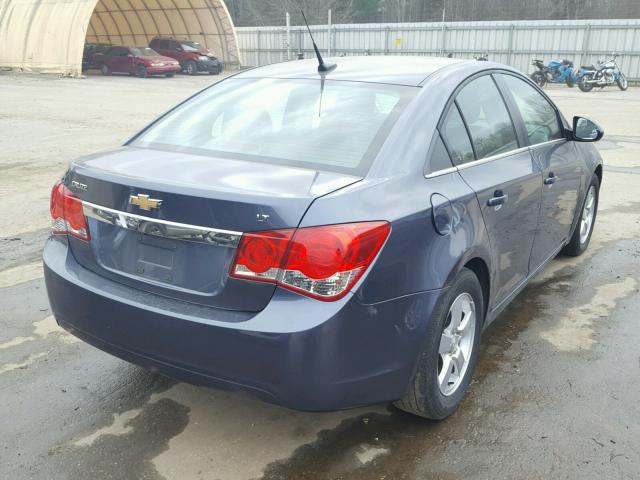 1G1PC5SB8E7421568 - 2014 CHEVROLET CRUZE LT BLUE photo 4