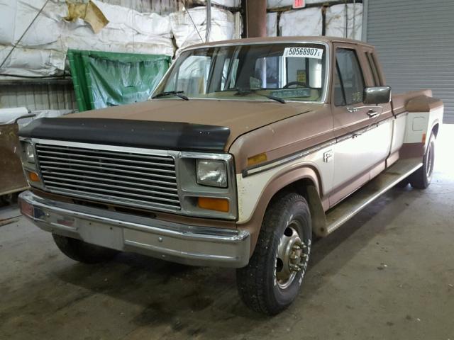 1FTHX2512FKA24762 - 1985 FORD F250 BROWN photo 2