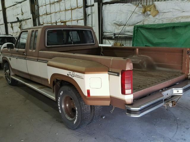 1FTHX2512FKA24762 - 1985 FORD F250 BROWN photo 3