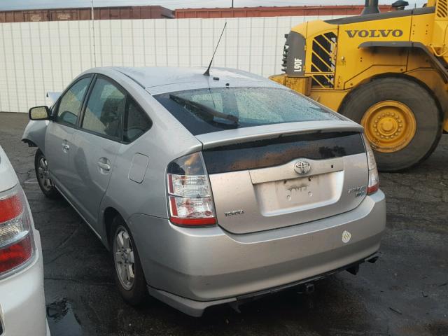 JTDKB20U840027843 - 2004 TOYOTA PRIUS SILVER photo 3