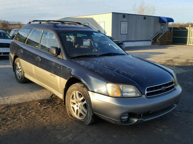 4S3BH6659Y6609829 - 2000 SUBARU LEGACY OUT BLUE photo 1