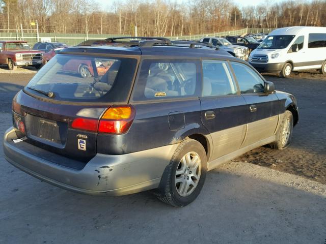 4S3BH6659Y6609829 - 2000 SUBARU LEGACY OUT BLUE photo 4