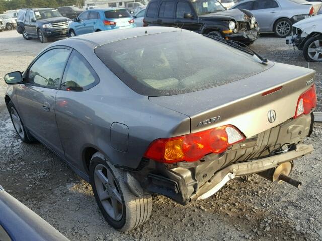 JH4DC54842C008799 - 2002 ACURA RSX GRAY photo 3