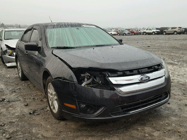 3FAHP0GA4AR287363 - 2010 FORD FUSION S BLACK photo 1