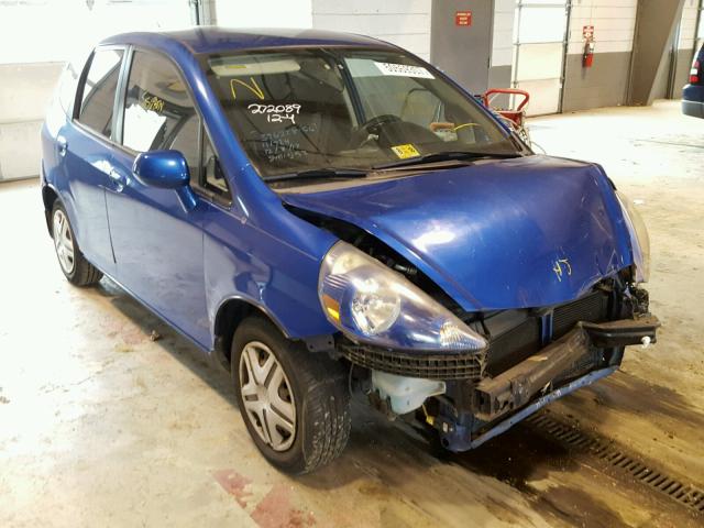 JHMGD38407S044878 - 2007 HONDA FIT BLUE photo 1