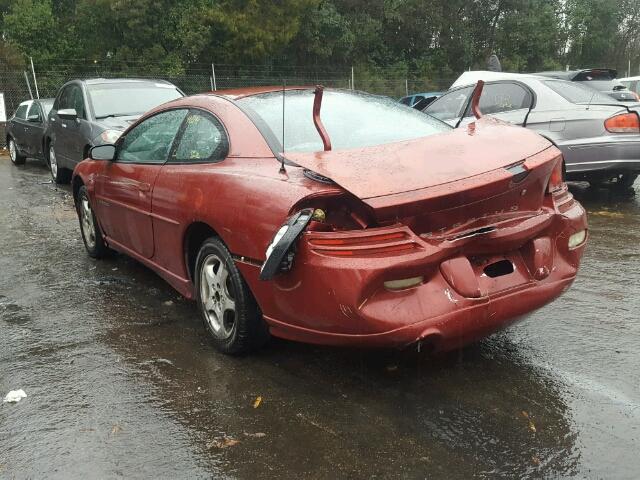 4B3AG42H21E035914 - 2001 DODGE STRATUS SE RED photo 3