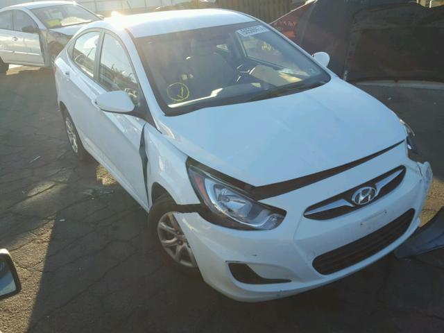 KMHCT4AE5EU650072 - 2014 HYUNDAI ACCENT GLS WHITE photo 1