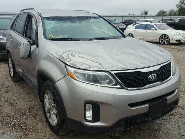 5XYKT4A70FG609854 - 2015 KIA SORENTO LX SILVER photo 1