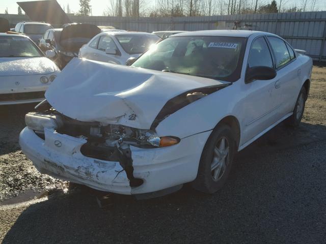 1G3NL52F04C221811 - 2004 OLDSMOBILE ALERO GL WHITE photo 2