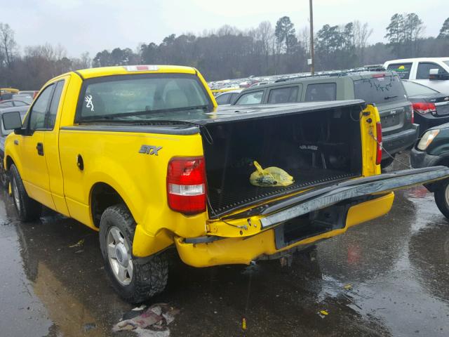 1FTRF12W74KB86322 - 2004 FORD F150 YELLOW photo 3