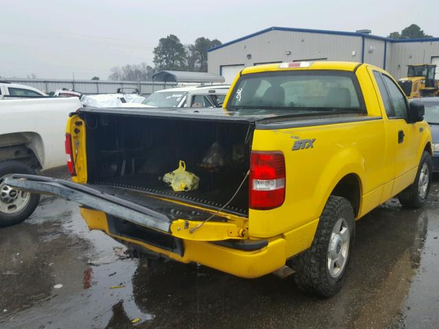 1FTRF12W74KB86322 - 2004 FORD F150 YELLOW photo 4