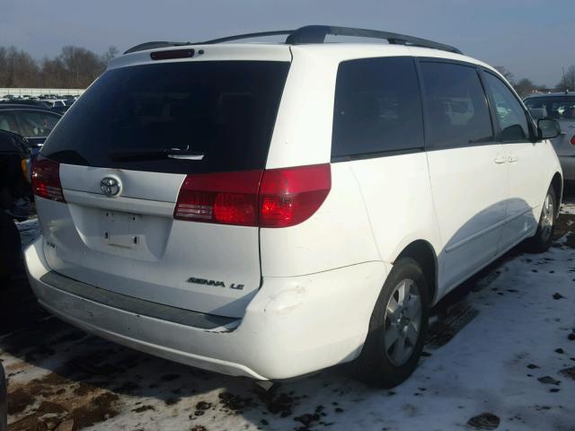 5TDZA23C44S097440 - 2004 TOYOTA SIENNA CE WHITE photo 4