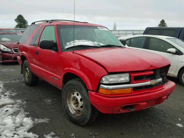 1GNCT18W5YK213164 - 2000 CHEVROLET BLAZER RED photo 1