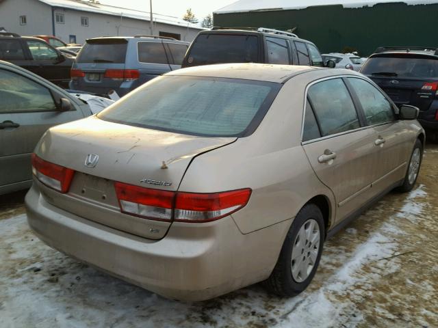 1HGCM55434A048507 - 2004 HONDA ACCORD LX GOLD photo 4