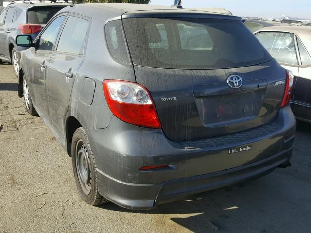 2T1KU40E19C166935 - 2009 TOYOTA COROLLA MA GRAY photo 3