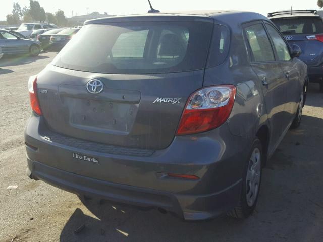 2T1KU40E19C166935 - 2009 TOYOTA COROLLA MA GRAY photo 4