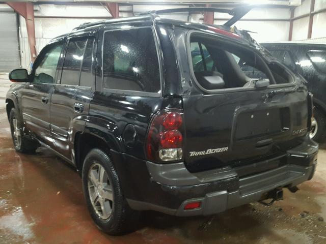 1GNDT13S242212167 - 2004 CHEVROLET TRAILBLAZE BLACK photo 3