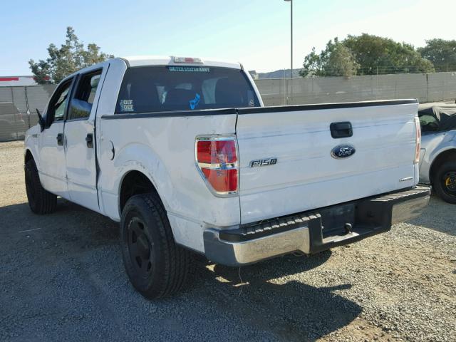 1FTFW1CF4BKE18390 - 2011 FORD F150 SUPER WHITE photo 3